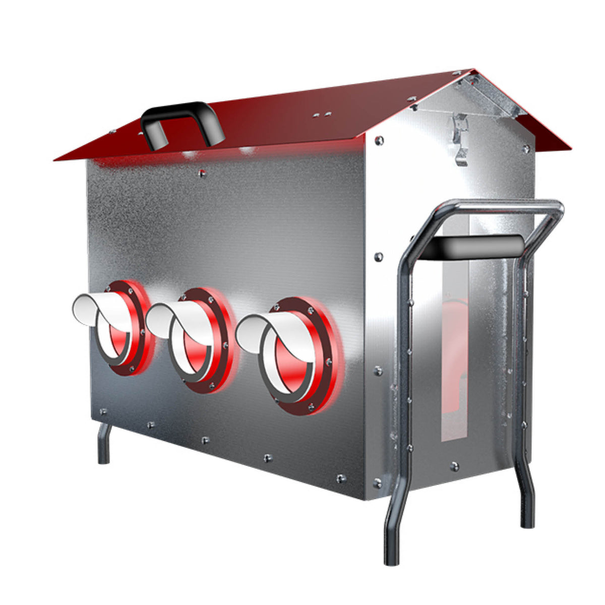 Futterautomat CLUCK-O-MATIC aus feuerverzinktem Stahl