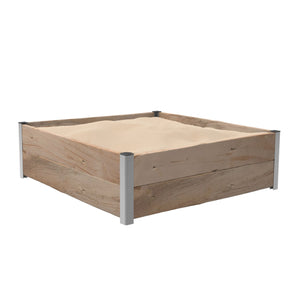 Sandbad für Hühner mit Aluminium-Profilen 1 m² - Höhe 30 cm