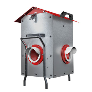 Futterautomat für bis zu 20 Hühner mit Standfuß - CLUCK-O-MATIC®