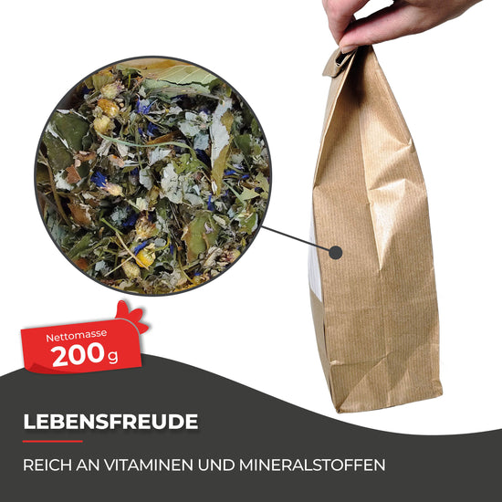 Kräuter für Hühner: 200 g Lebensfreude für Vitalität