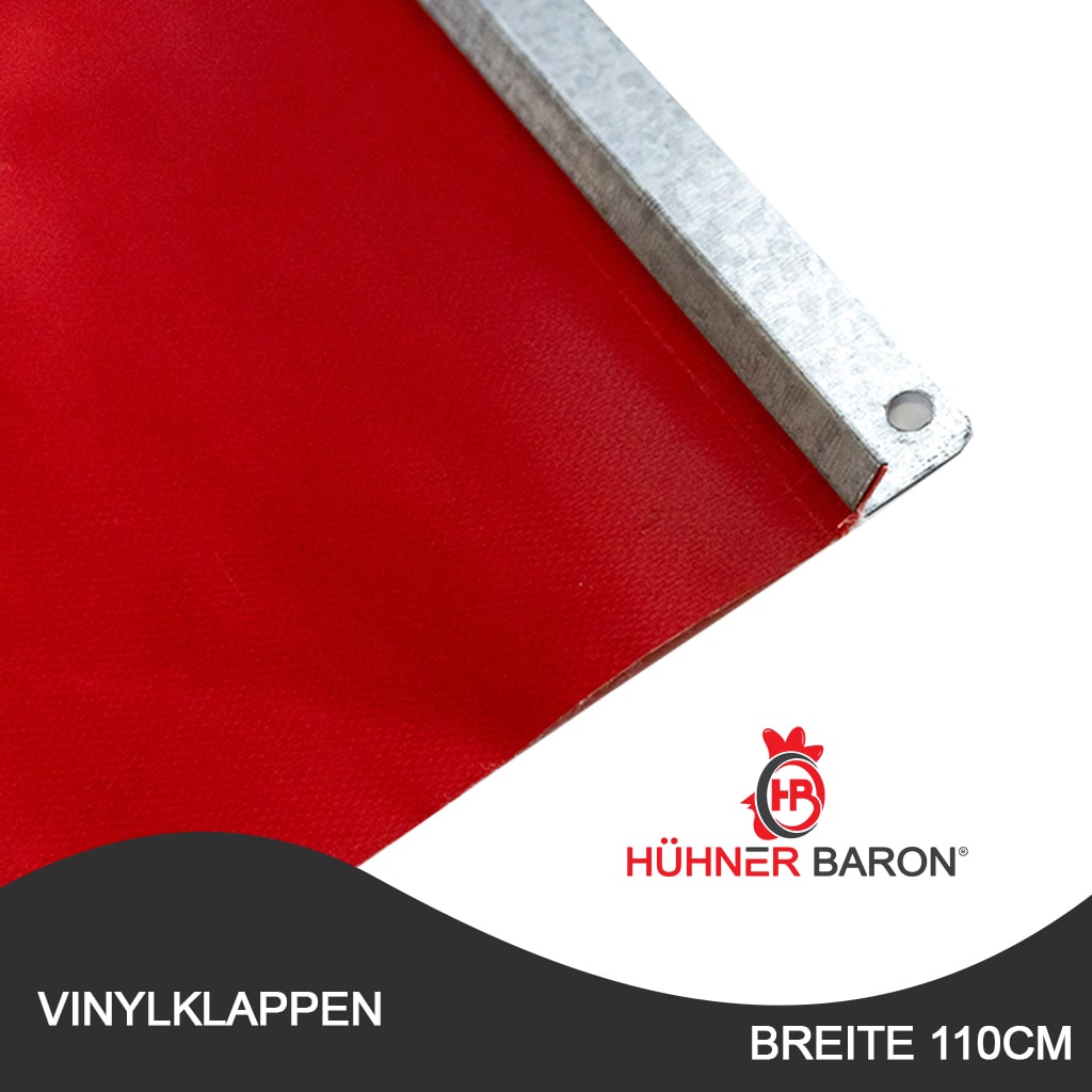 Vinylklappen in rot von Hühnerbaron
