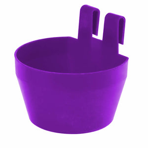 Futterschale für Hühner und Kleintiere – Kunststoffbecher für Futter, Wasser oder Grit, violett