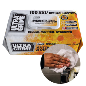 Pro Anti-Bac - XXL Premium Feuchtreinigungstücher, wirksam gegen Viren & 99,99 % aller Bakterien