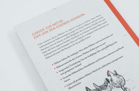 Buch Hühnerglück Coverrückseite