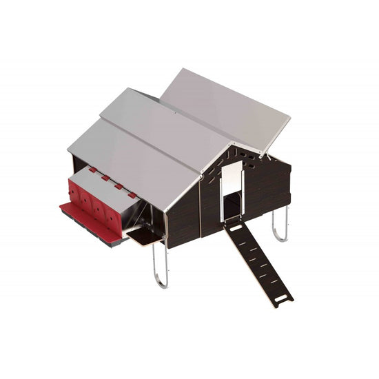 Hühnerstall 1,6 x 1,9 m - für bis zu 30 Hühner