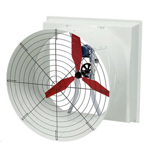 TKC FRP - Profi Hochleistungsventilator für den Hühnerstall, Abluftventilator aus GFK, FRP & Edelstahl, 48.000 m³/h